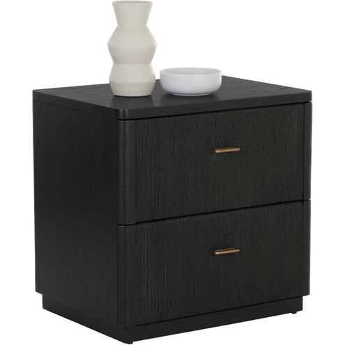 Etienne 24 X 24 inch Black Night Stand